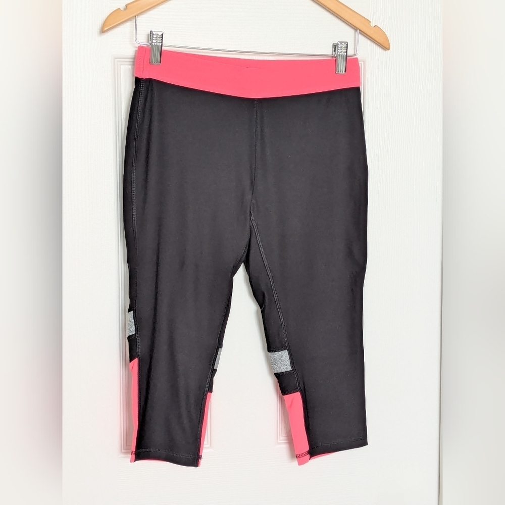 RBX Women's Black and Pink Leggings